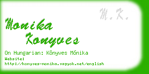 monika konyves business card