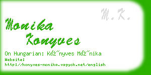 monika konyves business card